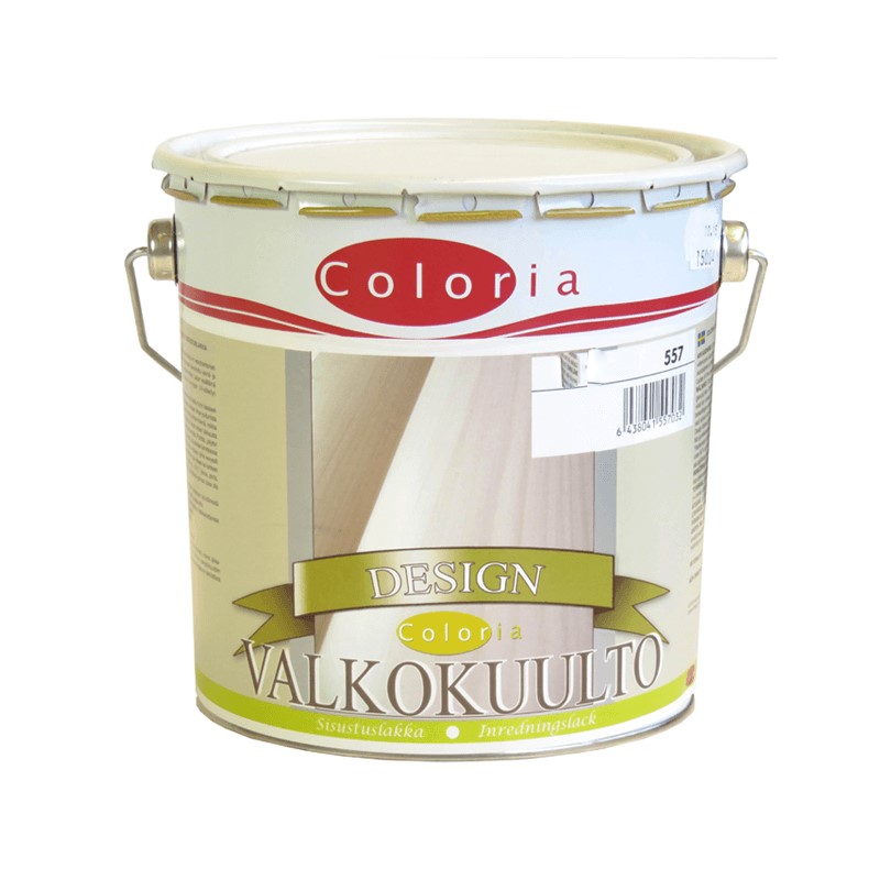 Dažyvės Coloria (FI)Design Valkokuulto lakas vidaus darbams (baltas) 0,9l